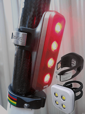 Knog rear lights - available in several formats with integrated USB connector