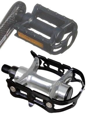 Basic plastic pedal and quality quill pedal