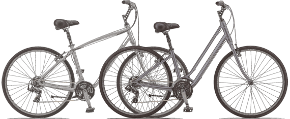 Hybrid bicycles - many people's first choice