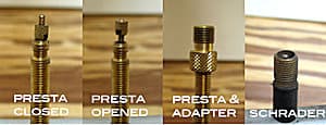 The mysterious Presta valve and the Schrader - the same as the ones on your car