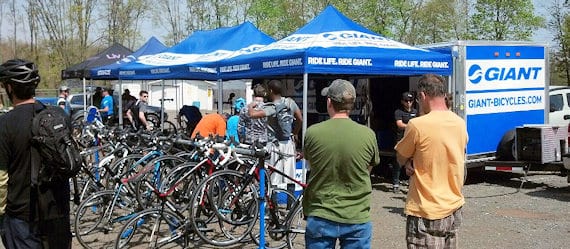 Ride Life Ride Giant Demo @ Six Mile Run State Park ... Thank You ... 1 Another busy day at the Giant bike demo
