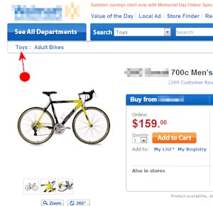 BigBoxMart ... it kind of looks like a bike ... what are your expectations? PS: That's our red arrow ... 