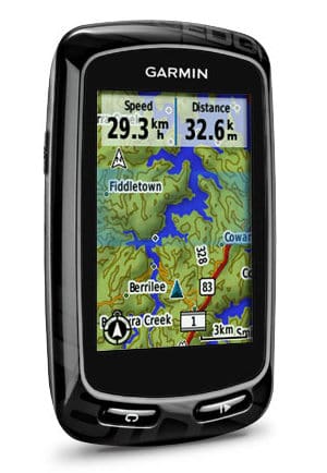 Garmin Edge 810 with map on screen