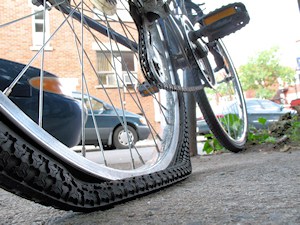 Flat tire? It was okay when I bought the bike ...