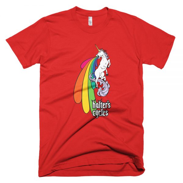 Halter’s Cycles Rainbow Unicorn T-Shirt 5