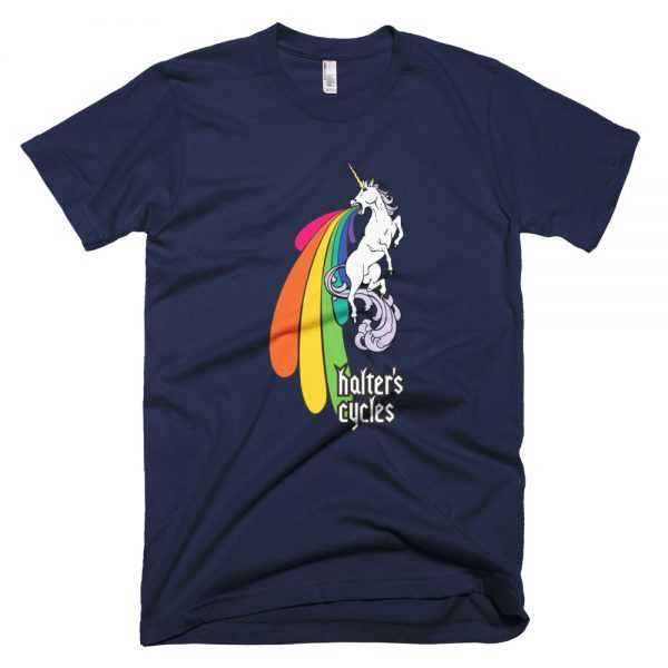 Halter’s Cycles Rainbow Unicorn T-Shirt 1
