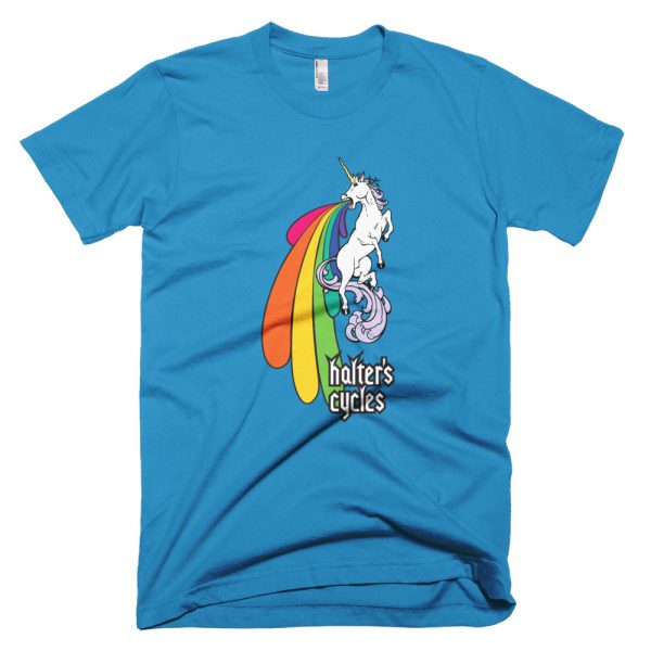 Halter’s Cycles Rainbow Unicorn T-Shirt 4